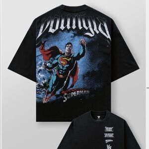 YoungLA Superman Man of Steel oversized tshirt pump cover